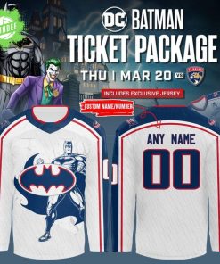 Columbus Blue Jackets x DC Comics Batman Hockey Jersey Mar 20 Limited
