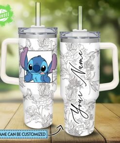 Crazy Stitch Stanley Quencher 40oz Tumbler Custom Design 2025