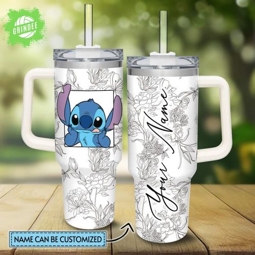 Crazy Stitch Stanley Quencher 40oz Tumbler Custom Design 2025