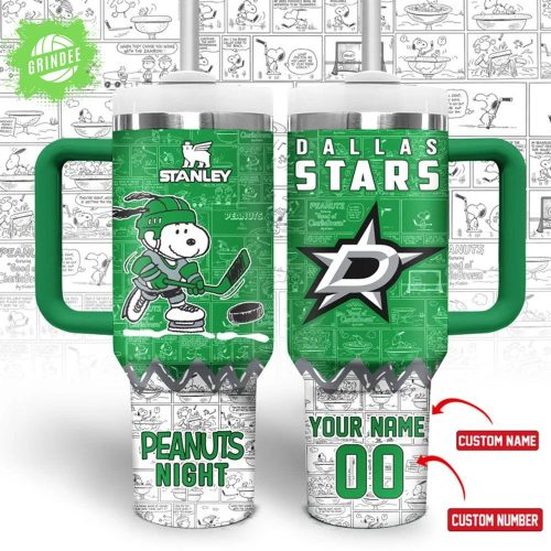 Dallas Stars NHL x Peanuts Custom Stanley 40oz Stainless Steel Tumbler