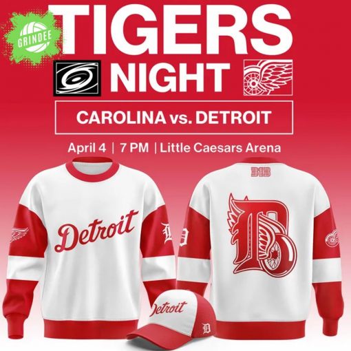 Detroit Red Wings Heritage Sweatshirt – Tiger Night April 4 at Little Caesars Arena
