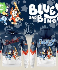Detroit Tigers x Bluey and Bingo Hoodie Limited Edition