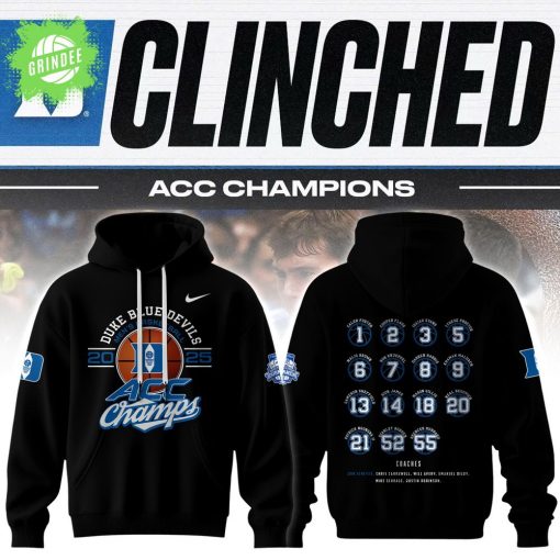 Duke Men’s Basketball ACC Champions Nike 2025 Limited Hoodie