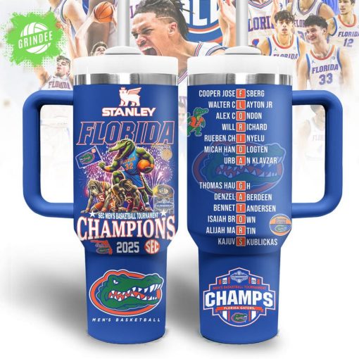 Florida SEC Men’s Basketball Champions 2025 Handle Tumbler Special