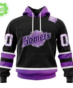 Fort Wayne Komets Cancer Support Special Drop Hoodie 2025