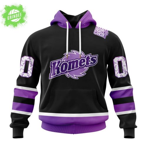 Fort Wayne Komets Cancer Support Special Drop Hoodie 2025