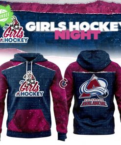 Girls Hockey Night colorado avalanche Limited Edition Pullover Hoodie