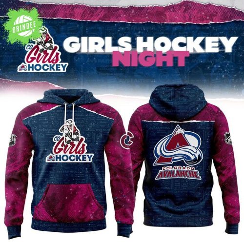 Girls Hockey Night colorado avalanche Limited Edition Pullover Hoodie