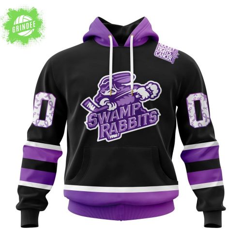 Greenville Swamp Rabbits Hockey Fights Cancer Limited Edition Hoodie 2025