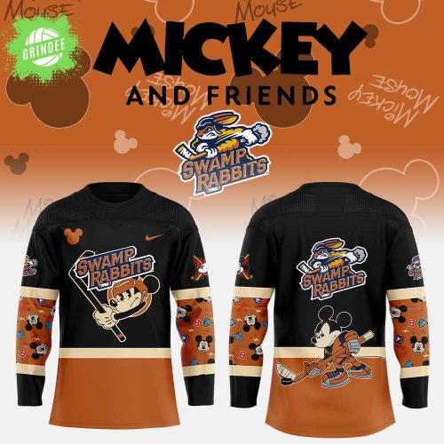Greenville Swamp Rabbits Mickey & Friends Hockey Jersey Disney Special Edition