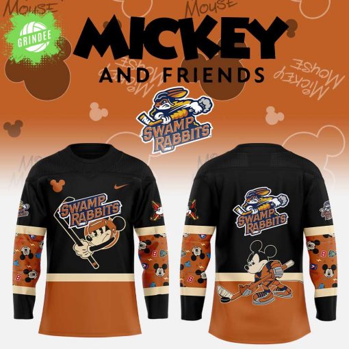 Greenville Swamp Rabbits Mickey & Friends Hockey Jersey Disney Special Edition