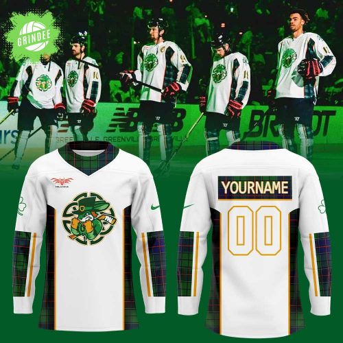 Greenville Swamp Rabbits St. Patrick’s Day Custom Hockey Jersey 2025 For Fans