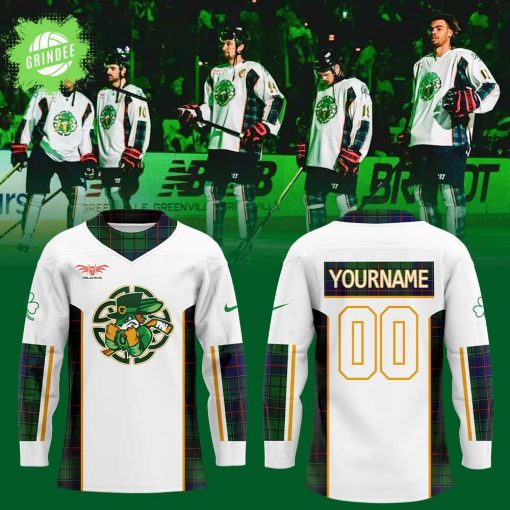 Greenville Swamp Rabbits St. Patrick’s Day Custom Hockey Jersey 2025 For Fans