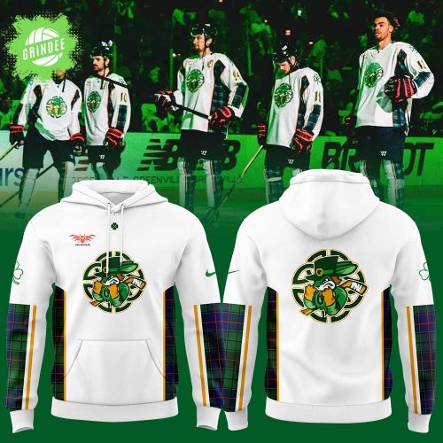 Greenville Swamp Rabbits St. Patrick’s Day Hoodie 2025 Limited Edition