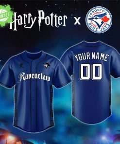 Harry Potter x Toronto Blue Jays MLB “Ravenclaw” Personalized Baseball Jersey