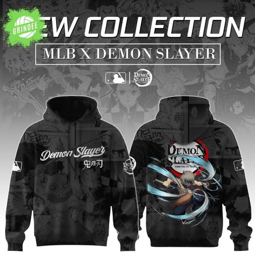 Hashibira Inosuke Demon Slayer x MLB Baseball Hoodie Limited Edition