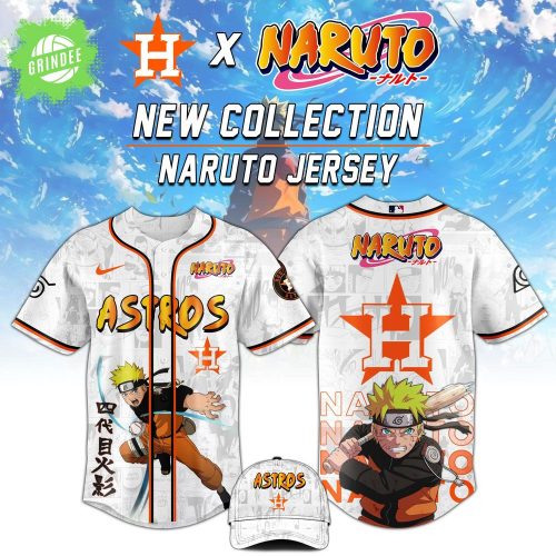 Houston Astros MLB x Naruto Baseball Jersey – Limited Edition Anime MLB Collab
