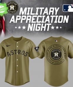 Houston Astros Military Appreciation Night Baseball Jersey 2025 Special