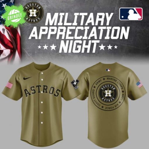 Houston Astros Military Appreciation Night Baseball Jersey 2025 Special