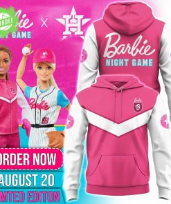 Houston Astros Pink Barbie Night Game Hoodie 2025 Limited Edition