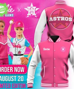 Houston Astros Team Official Barbie Night Game Pink Jacket Limited Edition 2025