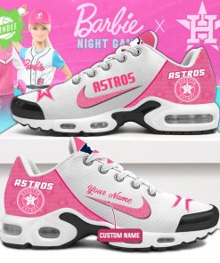 Houston Astros Team Official Pink Barbie Air Max Shoes Custom Name Limited Edition 2025