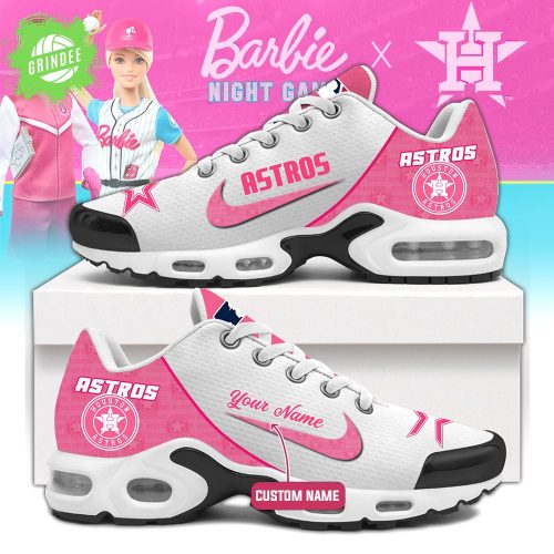 Houston Astros Team Official Pink Barbie Air Max Shoes Custom Name Limited Edition 2025