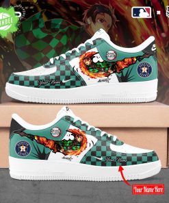Houston Astros X Demon Slayer Air Force Sneakers Custom Name Edition