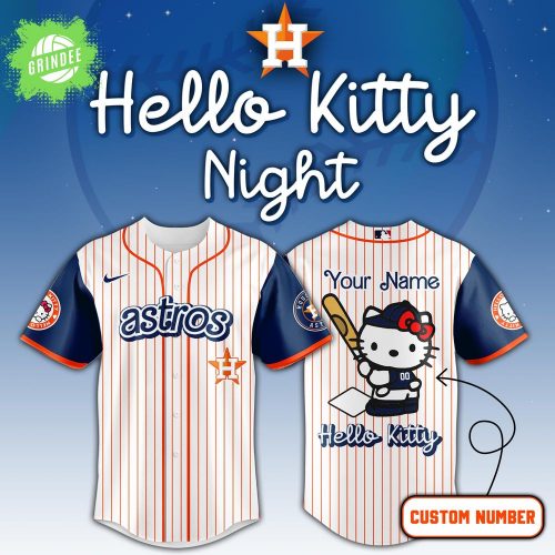 Houston Astros x Hello Kitty Special Edition Game Night Baseball Jersey