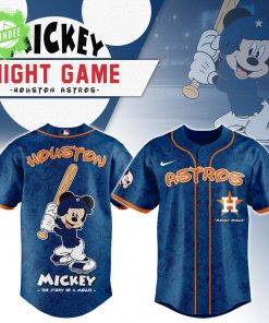 Houston Astros x Mickey Night Game Baseball Jersey