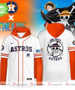 Houston Astros x One Piece Luffy Baseball Hooded Jersey Limited Edition 2025