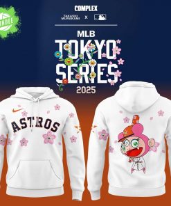 Houston Astros x Takashi Murakami MLB World Tour Tokyo Series White Hoodie 2025
