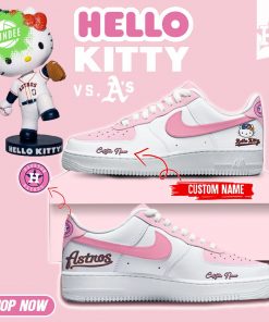 Houston Texas x Hello Kitty Pink AF1 Shoes Limited Edition 2025