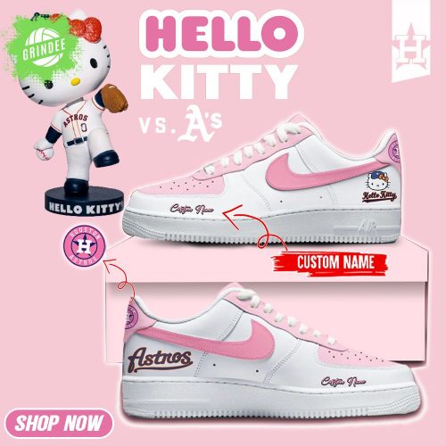 Houston Texas x Hello Kitty Pink AF1 Shoes Limited Edition 2025