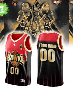 Illawarra Hawks NBL25 Finals Champion Combo V-Neck Basketball Jersey (Custom)