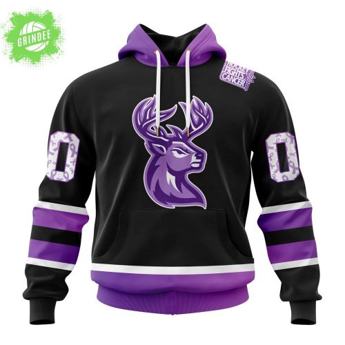 Iowa Heartlanders Hockey Fights Cancer Rare Collection Hoodie 2025