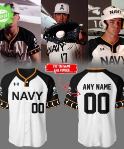 Jolly Rogers Navy Midshipmen Baseball Jersey 2025 Special Custom