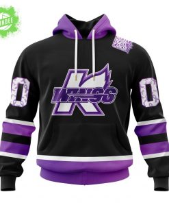 Kalamazoo Wings Cancer Awareness Special Drop Hoodie 2025