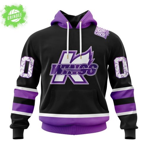 Kalamazoo Wings Cancer Awareness Special Drop Hoodie 2025