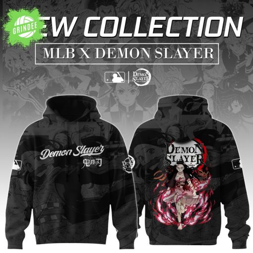 Kamado Nezuko Demon Slayer x MLB Baseball Hoodie Limited Edition