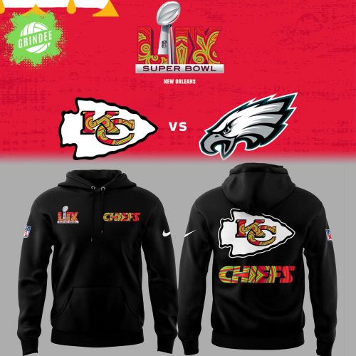 Kansas City Chiefs 2025 Super Bowl LIX Nike Limited Hoodie Black