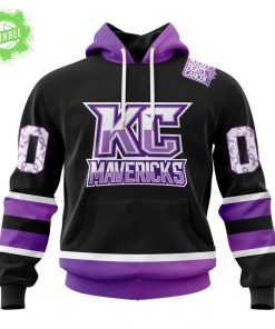 Kansas City Mavericks Hockey Fights Cancer Unique Edition Hoodie 2025