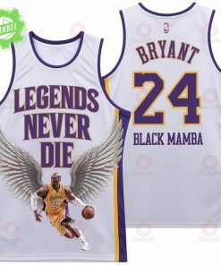 Kobe Bryant #24 Legends Never Die Black Mamba Lakers 3D Basketball Jersey
