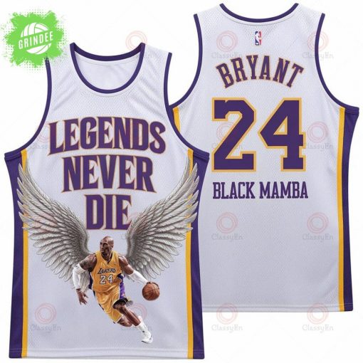 Kobe Bryant #24 Legends Never Die Black Mamba Lakers 3D Basketball Jersey