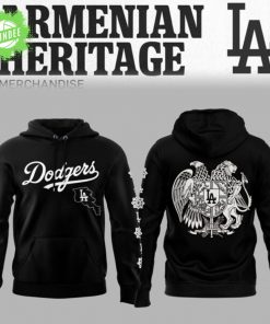 LA Dodgers x Armenian Heritage Black Hoodie 2025 Special Edition