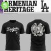 LA Dodgers x Armenian Heritage White T-Shirt 2025 MLB Exclusive