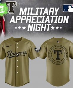 LA Rangers Military Appreciation Night Baseball Jersey 2025 Special Edition