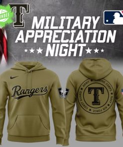 LA Rangers Military Appreciation Night Hoodie 2025 MLB Special
