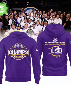 LSU Tigers 2025 SEC Women’s Gymnastics Champions Hoodie – Limited Edition NCAA Gear