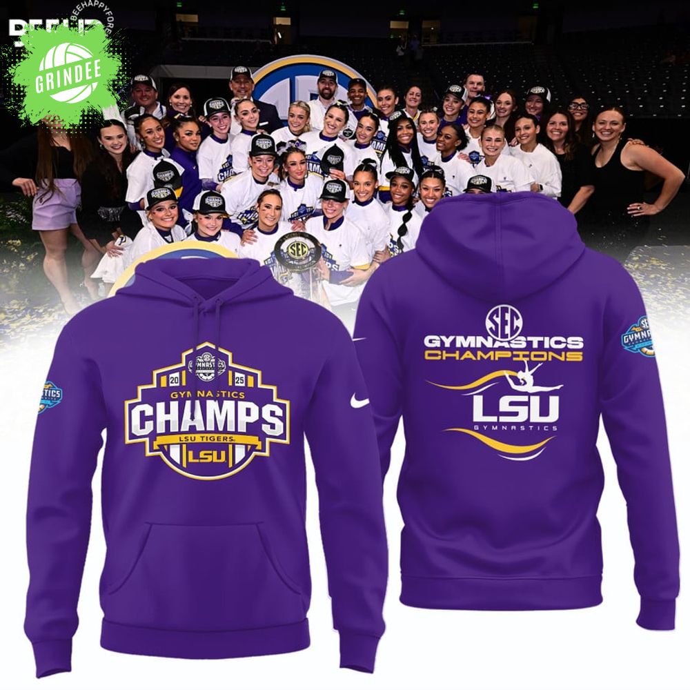 LSU Tigers 2025 SEC Women's Gymnastics Champions Hoodie – Limited Edition NCAA Gear LSU Tigers 2025 SEC Women's Gymnastics Champions Hoodie – Limited Edition NCAA Gear